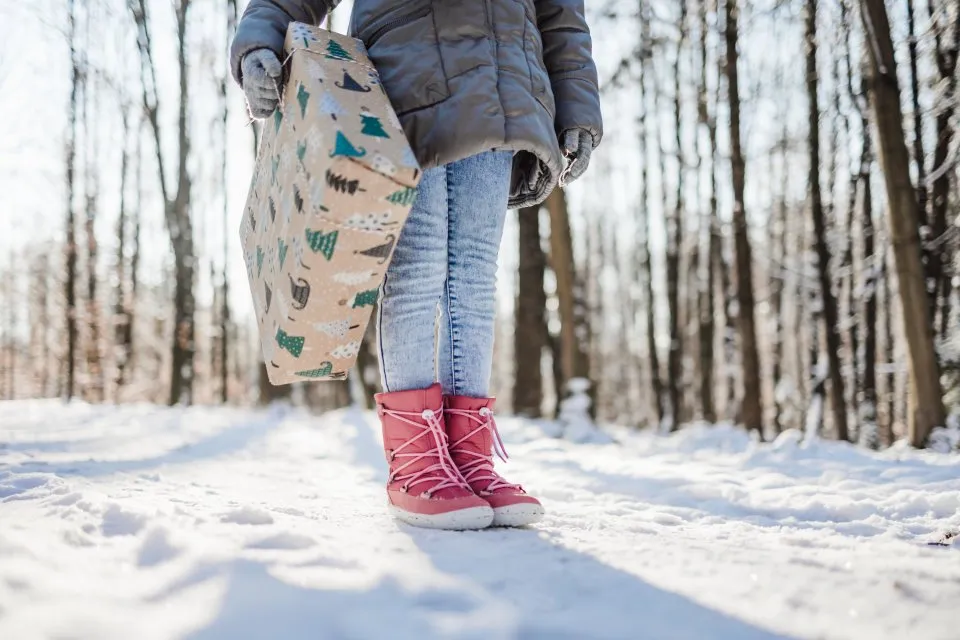 ZAPATOS DE INVIERNO PARA NIñO BAREFOOT  BE LENKA SNOWFOX KIDS 2.0  ROSE PINK