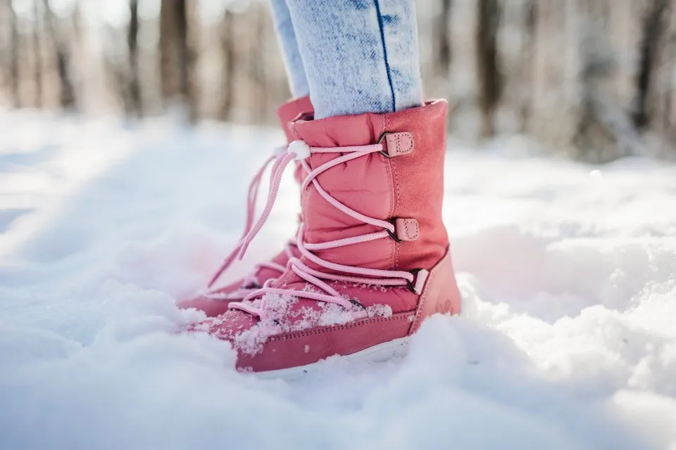 ZAPATOS DE INVIERNO PARA NIñO BAREFOOT  BE LENKA SNOWFOX KIDS 2.0  ROSE PINK