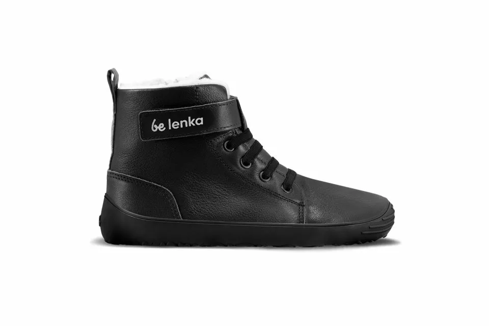 ZAPATOS DE INVIERNO PARA NIñO BAREFOOT BE LENKA WINTER KIDS  ALL BLACK