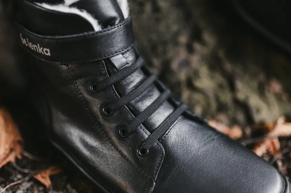 ZAPATOS DE INVIERNO PARA NIñO BAREFOOT BE LENKA WINTER KIDS  ALL BLACK