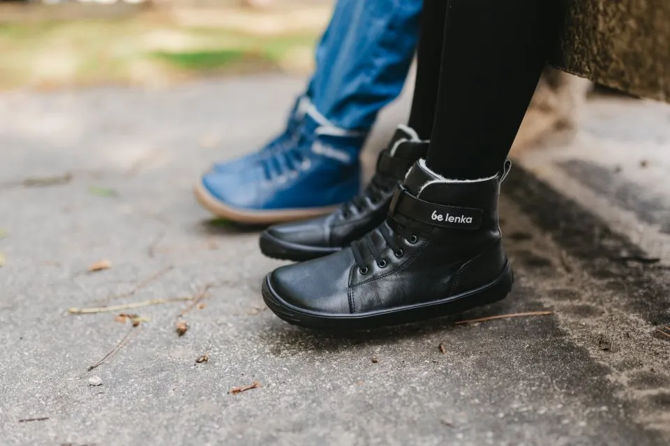ZAPATOS DE INVIERNO PARA NIñO BAREFOOT BE LENKA WINTER KIDS  ALL BLACK