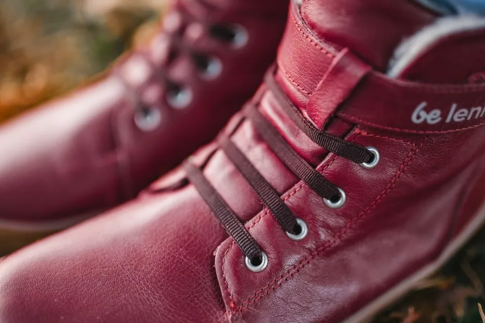 ZAPATOS DE INVIERNO PARA NIñO BAREFOOT BE LENKA WINTER KIDS  DARK CHERRY RED