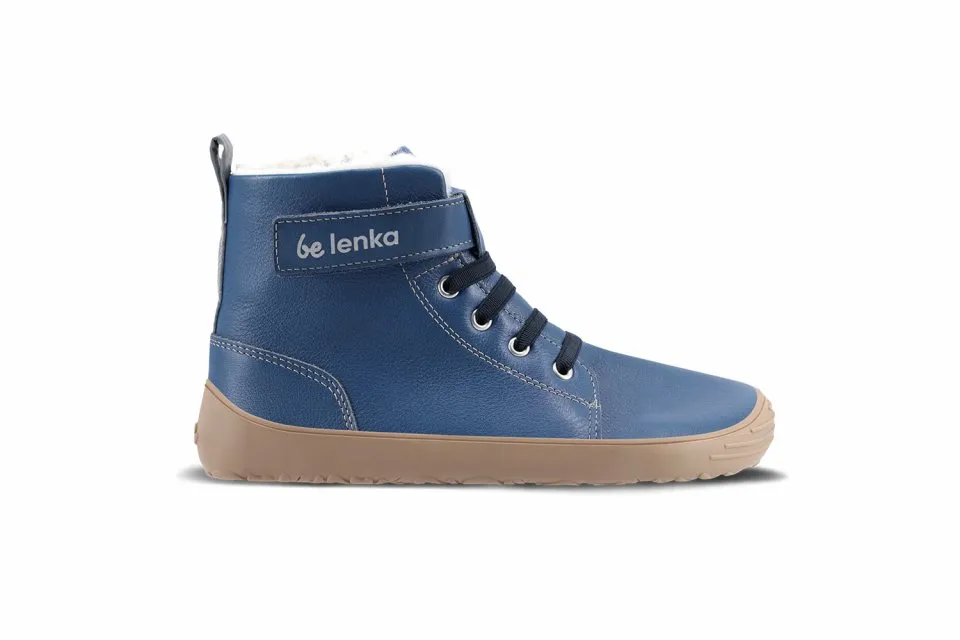 ZAPATOS DE INVIERNO PARA NIñO BAREFOOT BE LENKA WINTER KIDS  OCEAN BLUE