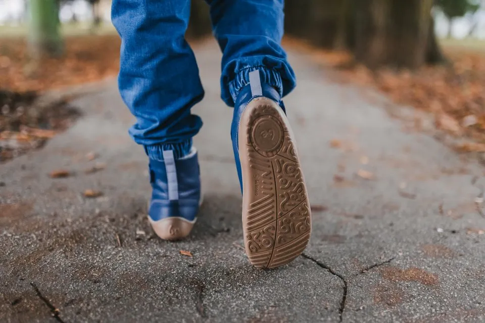 ZAPATOS DE INVIERNO PARA NIñO BAREFOOT BE LENKA WINTER KIDS  OCEAN BLUE