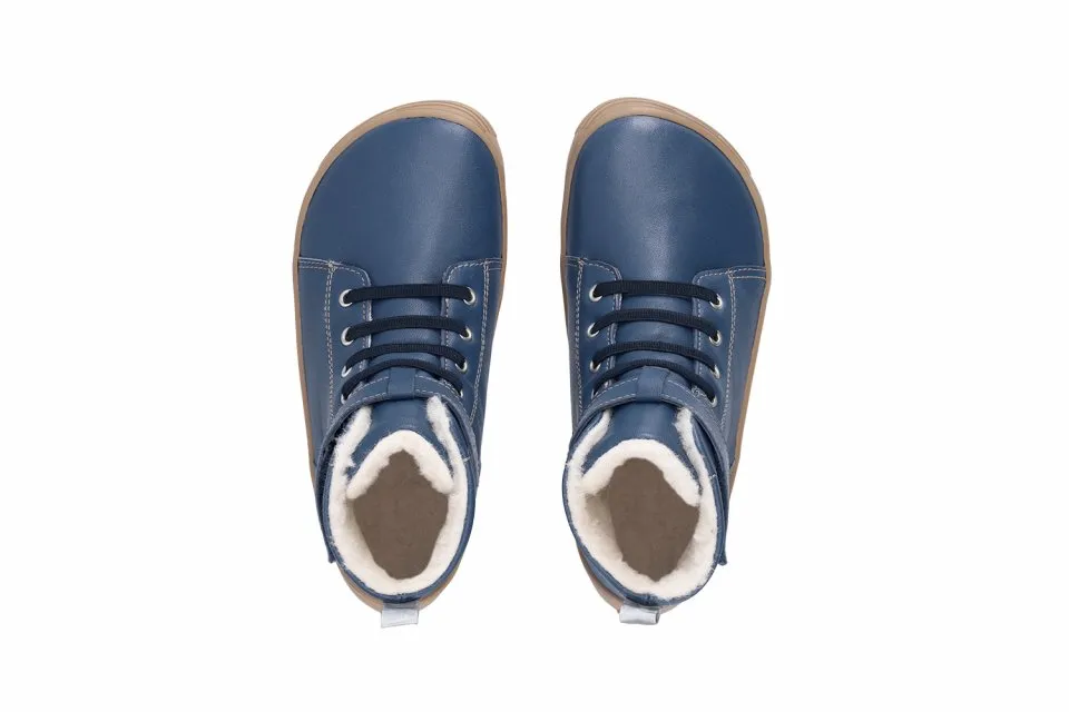 ZAPATOS DE INVIERNO PARA NIñO BAREFOOT BE LENKA WINTER KIDS  OCEAN BLUE