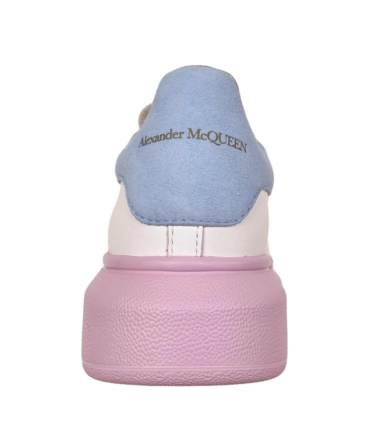 Zapatos de niña de piel Alexander McQueen 587691 WIAHD9554 blanco rosa azul clar