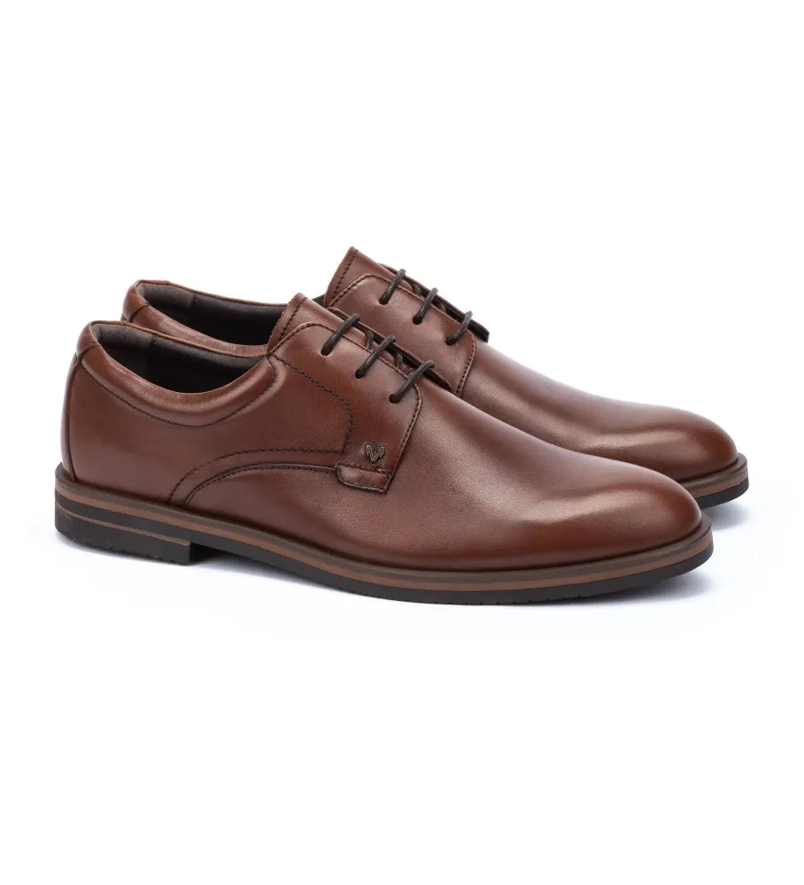 Zapatos de piel Douglas marrón