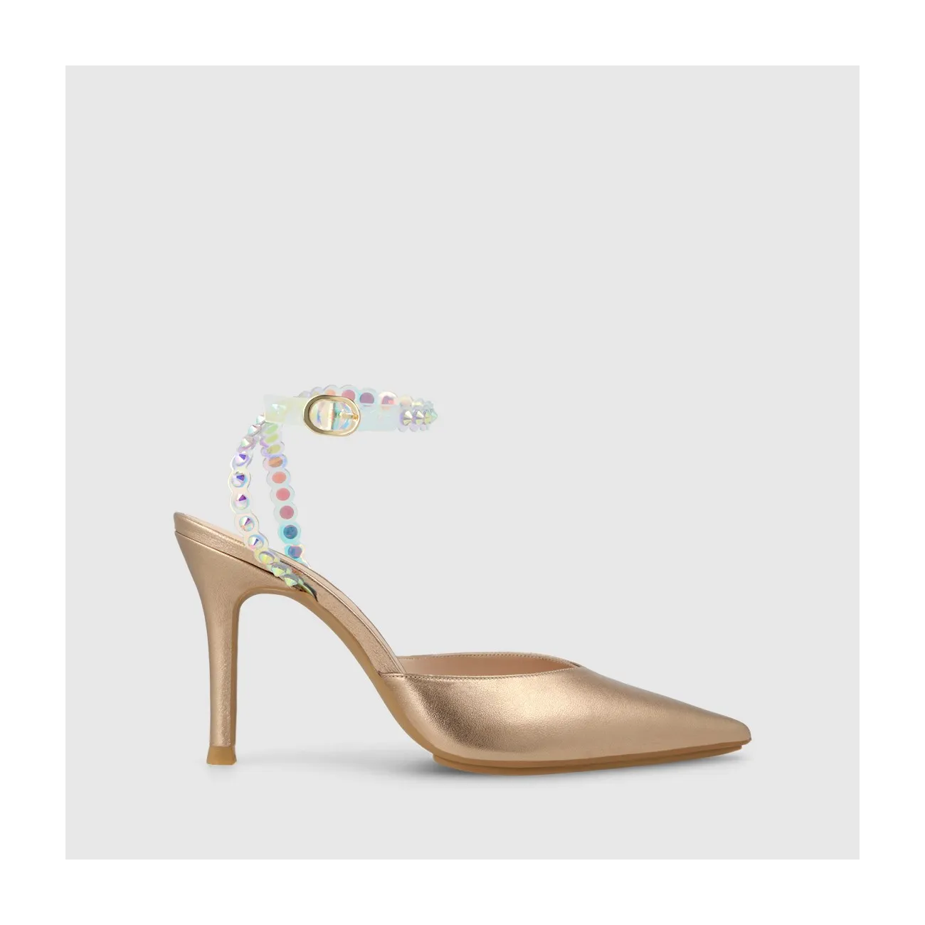 ZAPATOS DE SALÓN DORADOS SOLUX