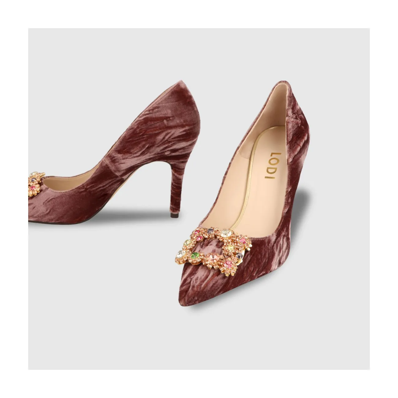 ZAPATOS DE SALÓN ROSAS SOBRITE