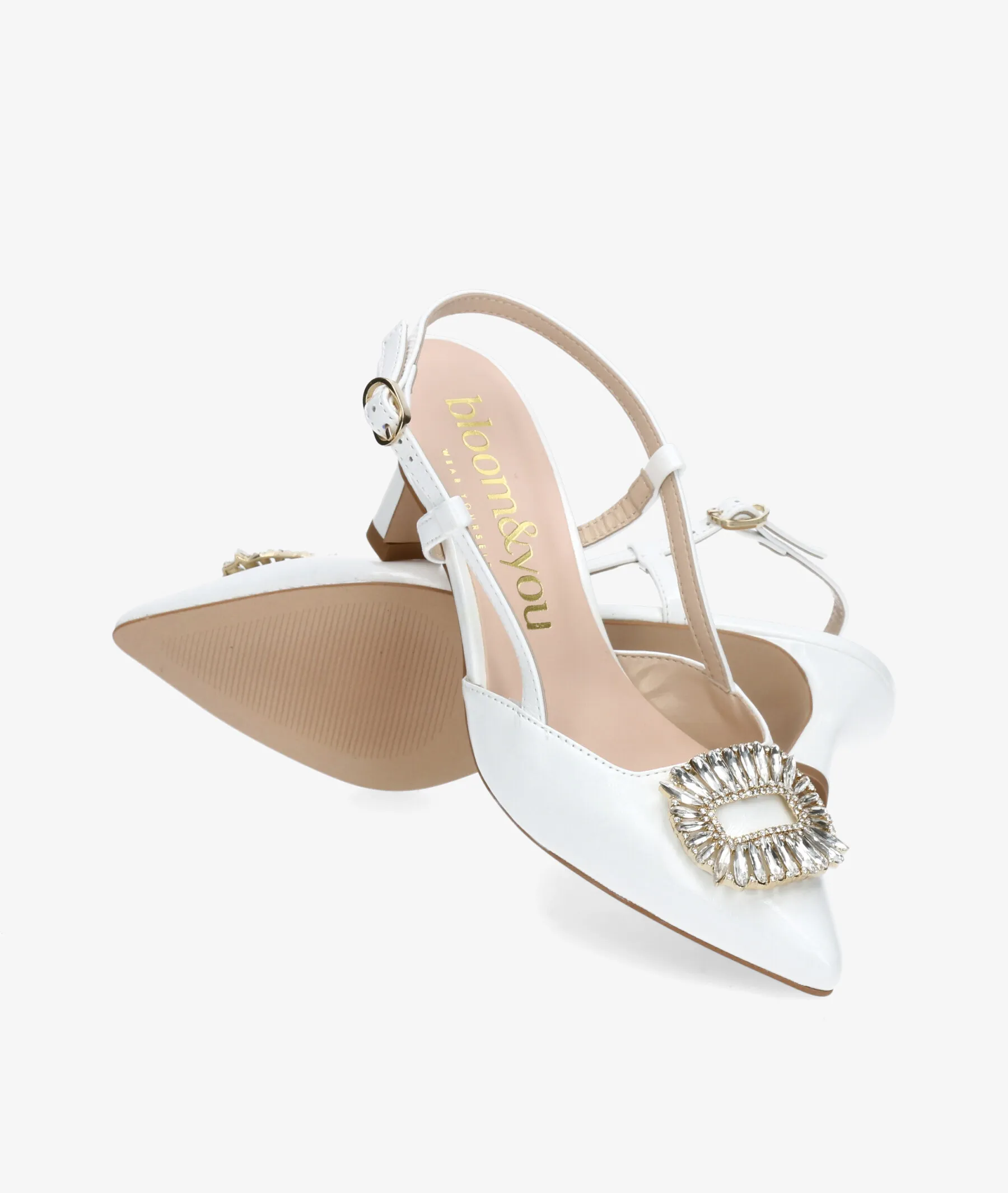 Zapatos de vestir bloom&you JEWEL en charol hueso