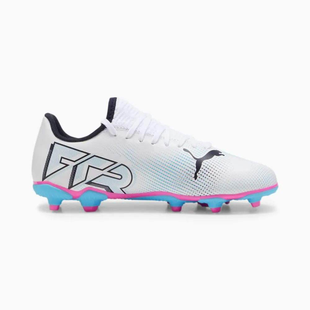 Zapatos Fútbol Niño Puma Future 7 Play FG/AG Blanco
