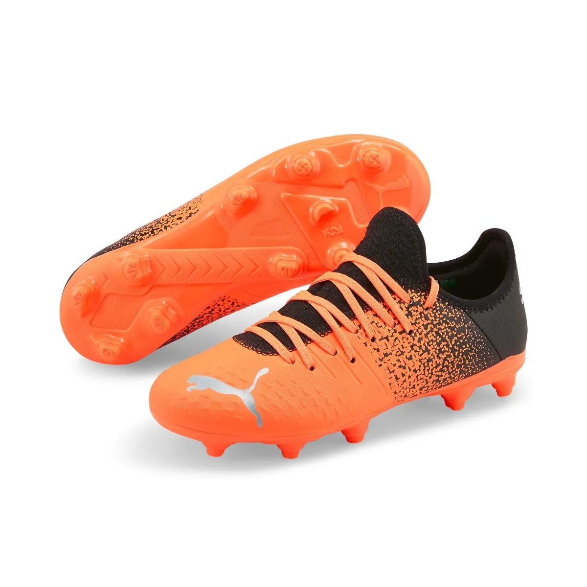 Zapatos Fútbol Niño Puma Future Z 4.3 Naranjo/Negro