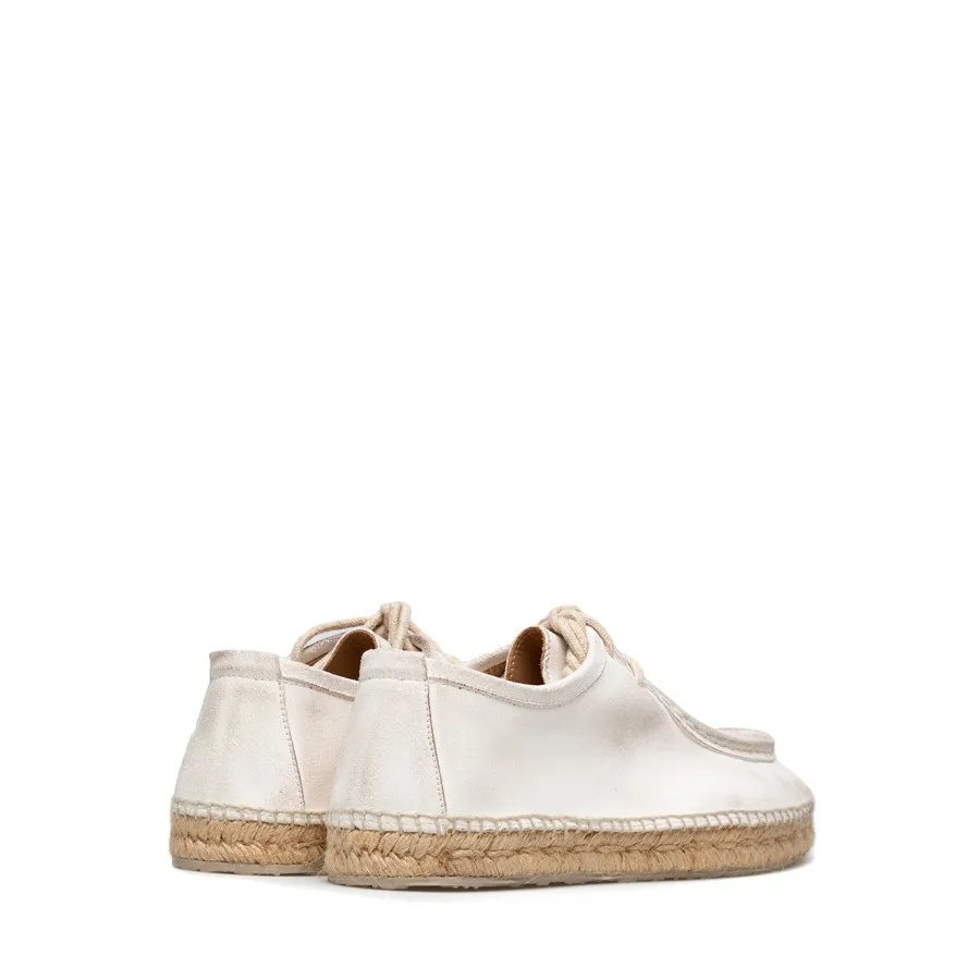 Zapatos Hombres PREVENTI PRV4001 Suede Bianco Gamuza Blanco