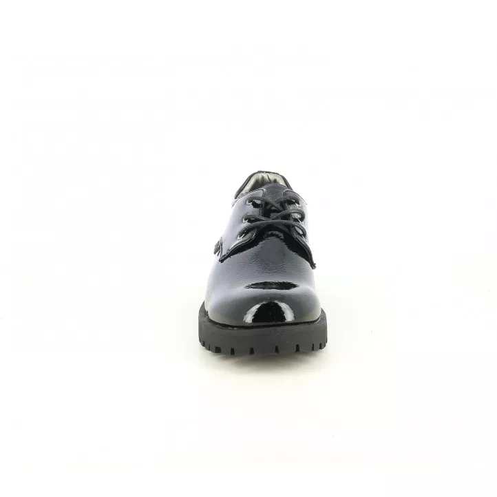 ZAPATOS KTINNI NEGROS DE CHAROL CON CORDONES
