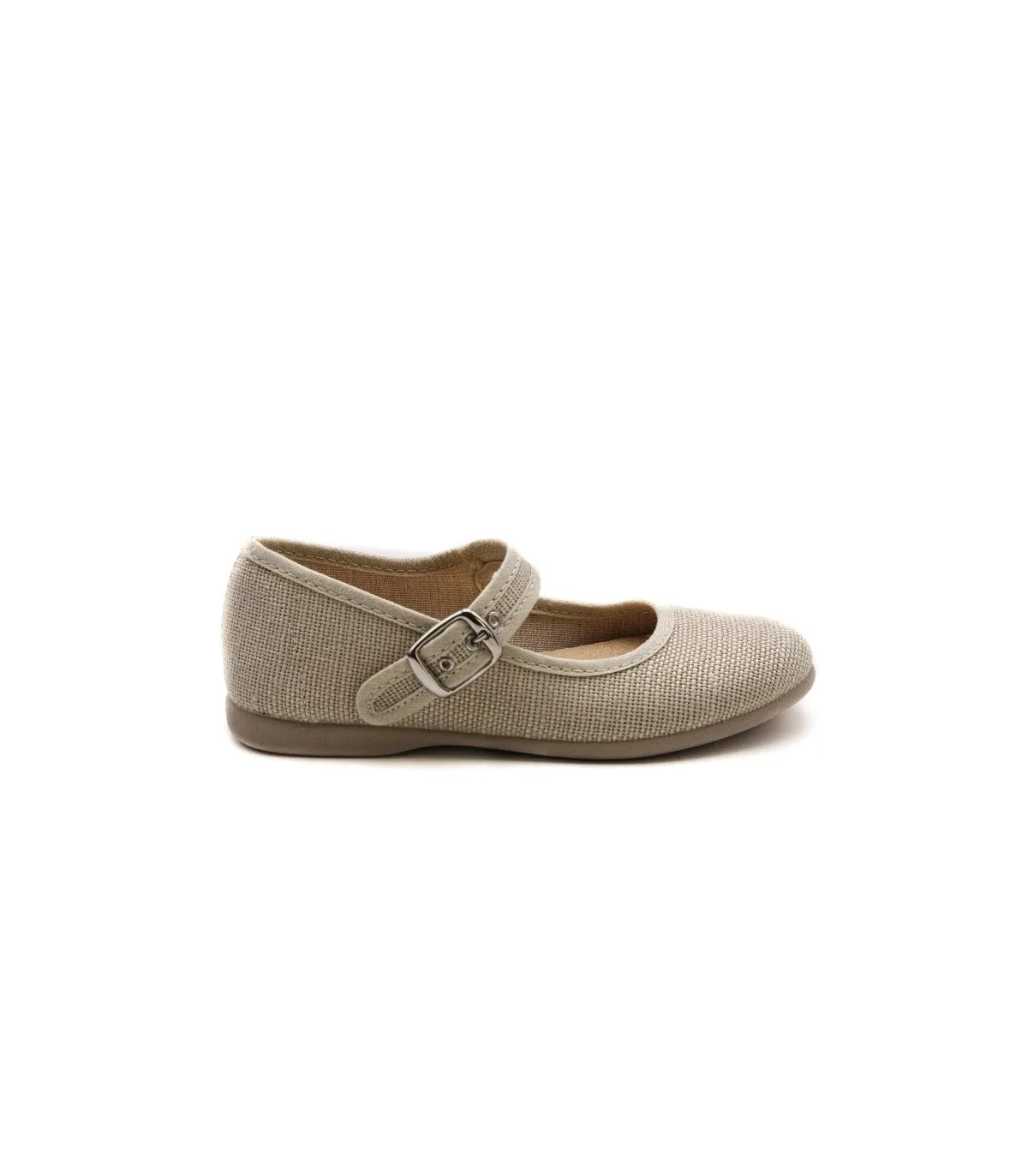 ZAPATOS MERCEDITAS LONAS NIÑA TOKOLATE LAZO 118909