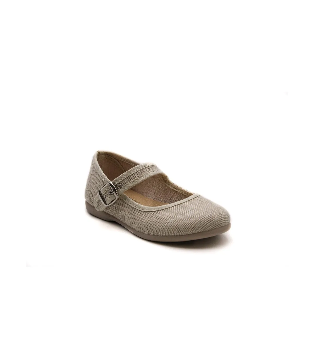 ZAPATOS MERCEDITAS LONAS NIÑA TOKOLATE LAZO 118909