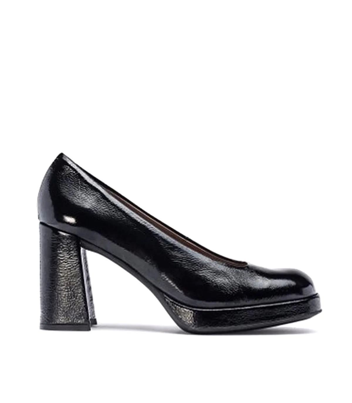 ZAPATOS MUJER DE CHAROL TACÓN H5921 NEGRO