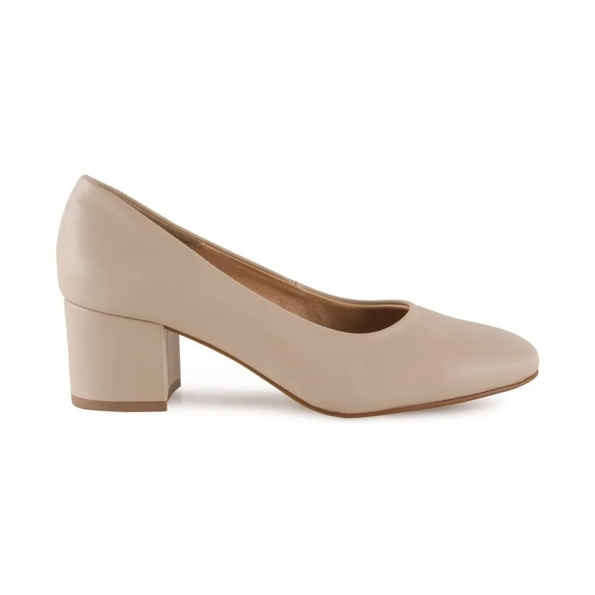 Zapatos Salones beige de piel by
