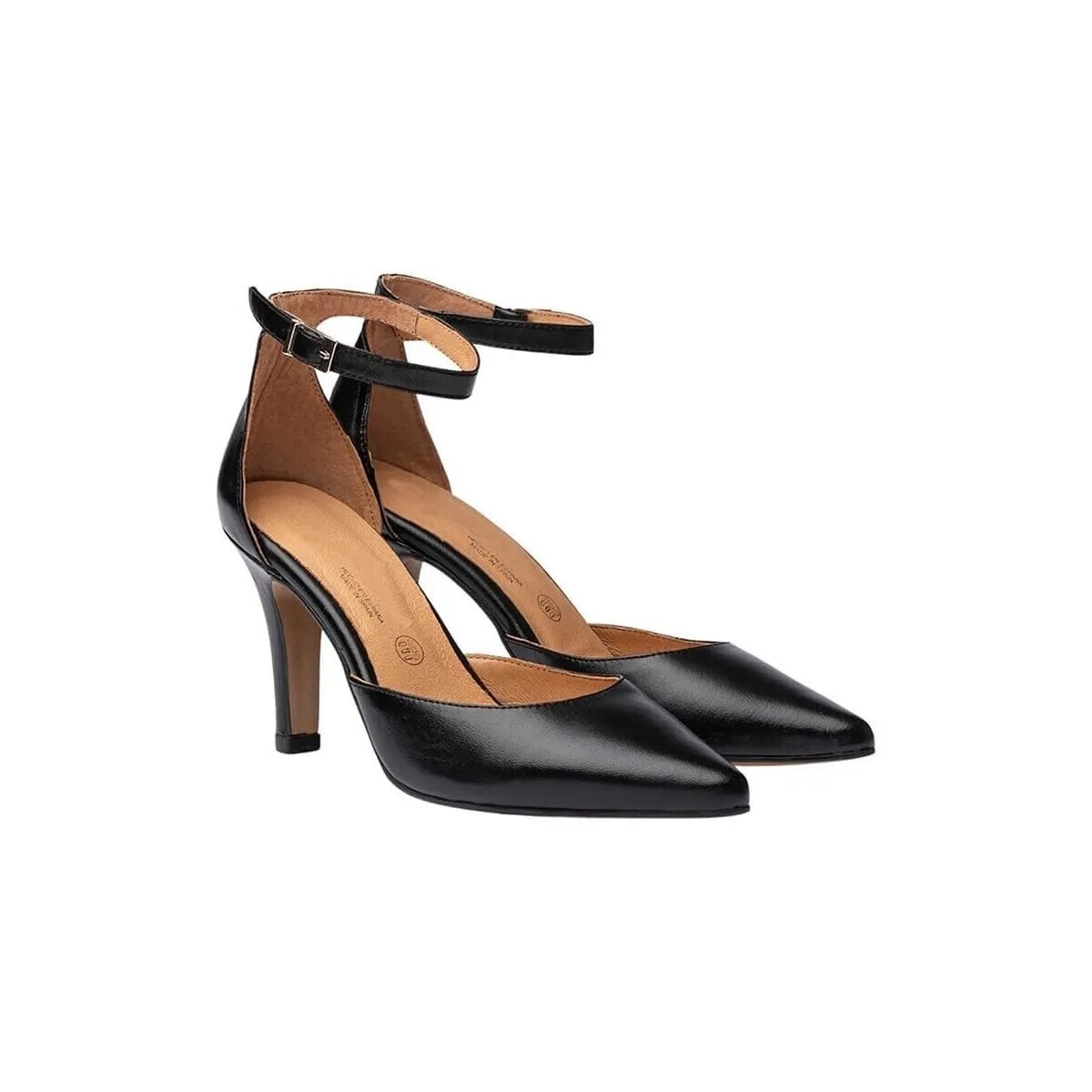 Zapatos salones de piel negros by CBP