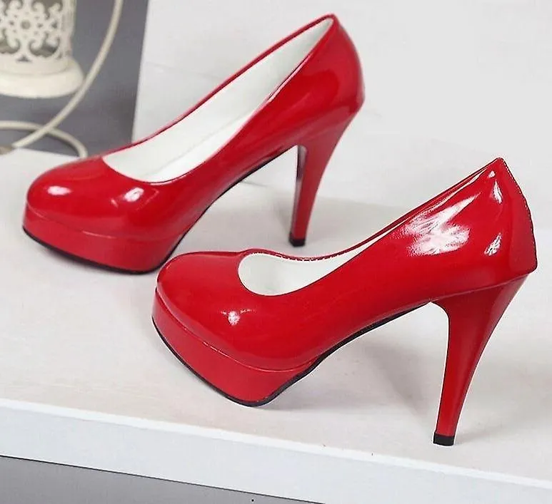 Zapatos sexys de tacón alto, plataforma impermeable