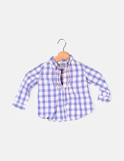 Zara Camisa bicolor de cuadros
