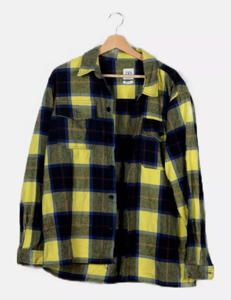 Zara Sobrecamisa de cuadros