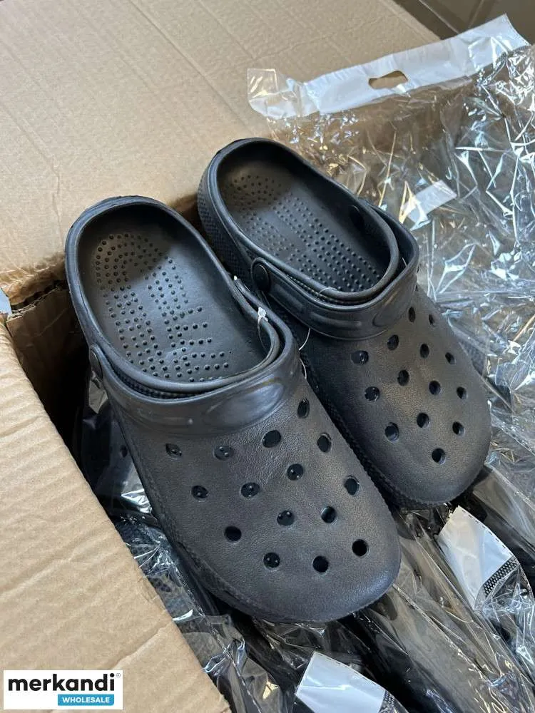 ZUECOS DE VERANO ZAPATOS DE SUELA BLANDA NEGROS  A ESTRENAR NO LOGO